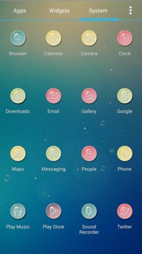 Solo Launcher Bubble Theme截图9