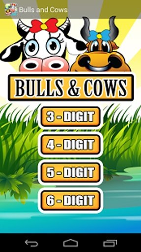 Bulls And Cows - Guess Number截图2