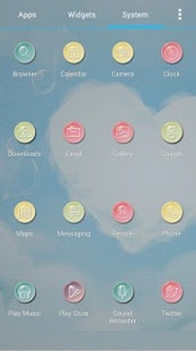 Solo Launcher Bubble Theme截图8