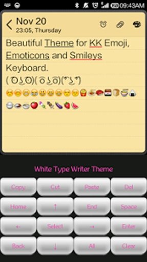 White Type Writer Keyboard截图7