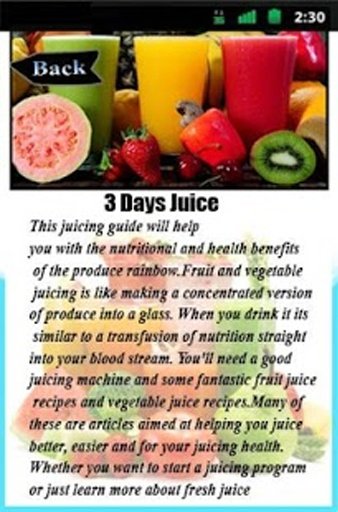 3 Days Juice Detoxification截图6