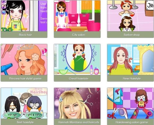 Hair Style Games Online截图6