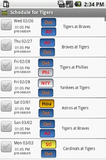 Detroit Baseball Schedule截图2