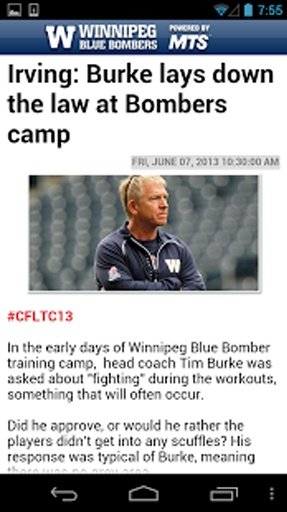 Official Wpg Blue Bomber App截图4