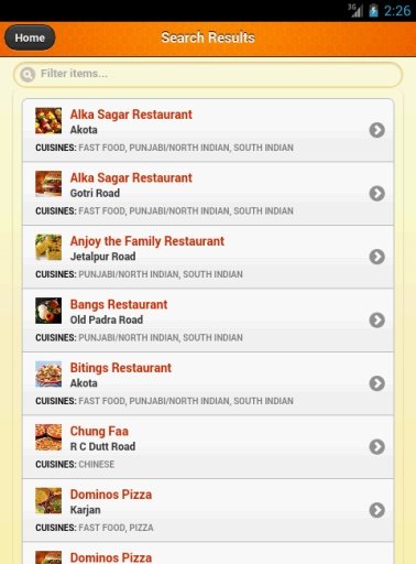 Baroda Restaurant截图2