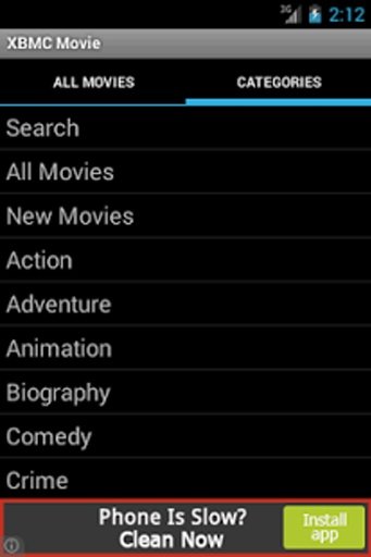 XBMC Cine Player Android截图4