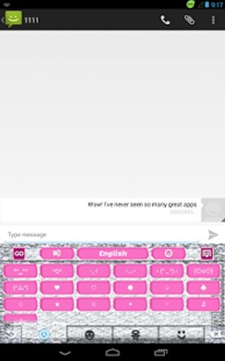 粉红色钻石键盘截图1