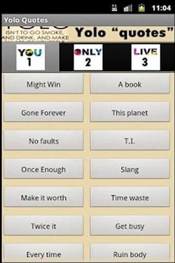 YOLO Quotes and Sayings截图6