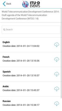 ITU-D Events截图