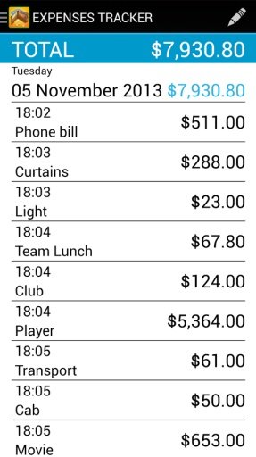 EXPENSES TRACKER截图2