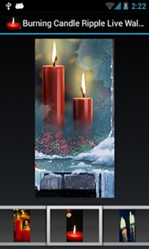 Burning Candle Ripple Live Wallpaper截图6