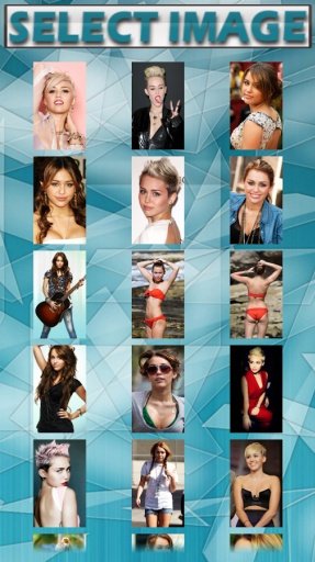 Miley Cyrus Puzzle Game截图3