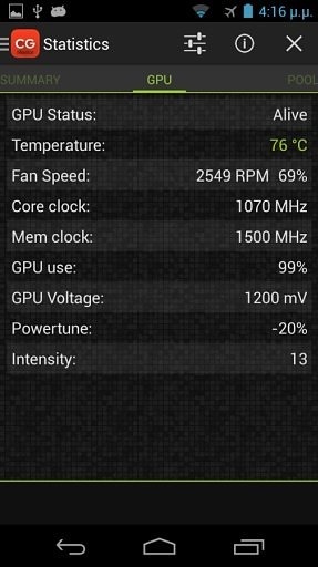 CGMonitor. Auditor for CGMiner截图3