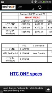 Meteor Handset Price List截图1