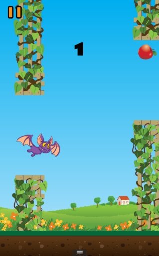 Flappy Fruit Bat Free截图5