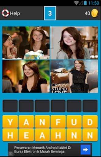 Emma Stone Guess The Word Game截图2