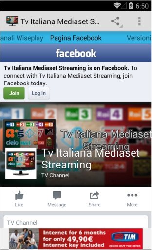 Tv Italiana Mediaset Streaming截图1