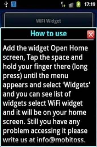 WiFi on/off Widget截图1