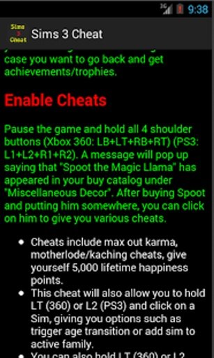 Cheats Hack Guide for Sims 3截图5