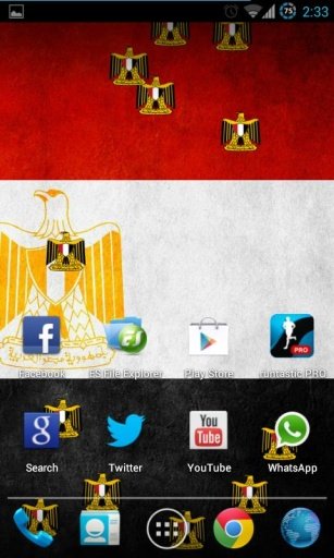 Egypt Flag Live Wallpaper截图1