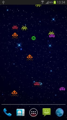 Invaders Game Live Wallpaper截图2