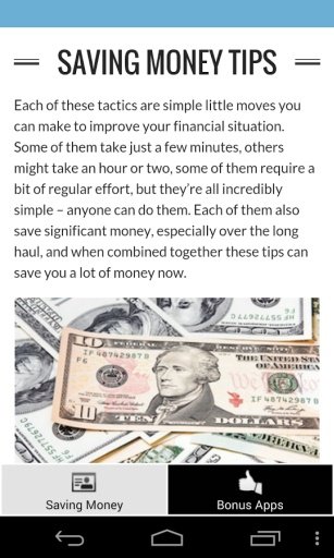 Tips for Saving Money截图7