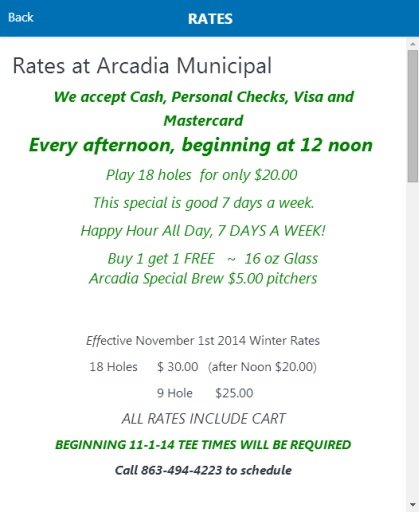 Arcadia Municipal Golf Course截图2