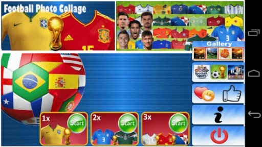 Football photo montage frames截图8