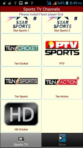 Live Sports TV Channels截图2