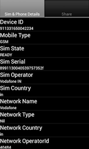 Sim And Phone Details截图2