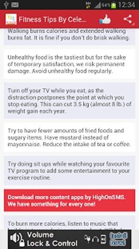 Fitness Tips By Celebrities截图5