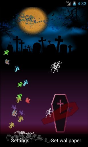 Halloween Live Wallpaper Game截图2