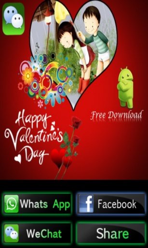 Valentine Day Wechat cards截图1