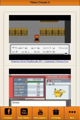 Pokemon Silver Video Cheats截图1