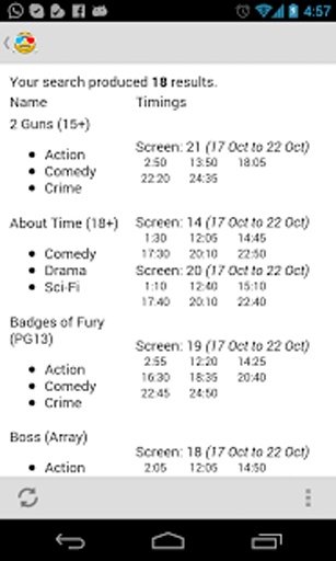 Dubai Movie Timings截图8