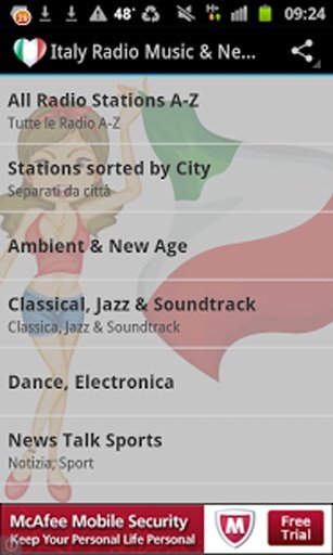 Italy Radio Music & News截图8