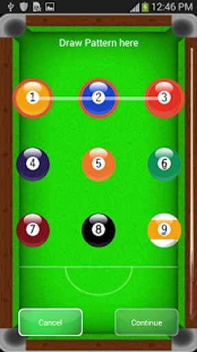 Snooker Pattern Screen Lock截图7