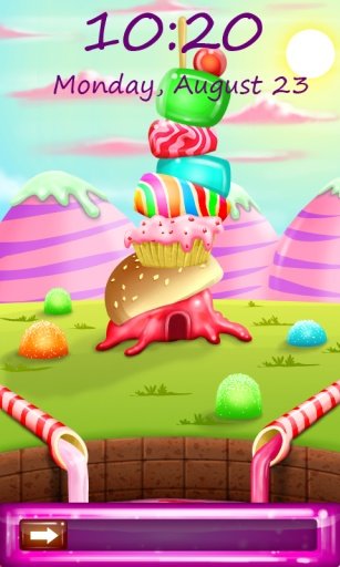 Candy Land Lock Screen截图9