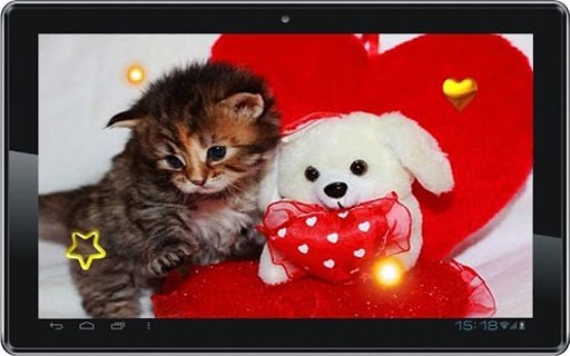 Valentine Kitty live wallpaper截图5