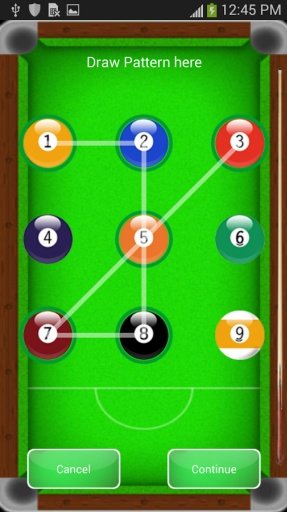 Snooker Pattern Screen Lock截图4