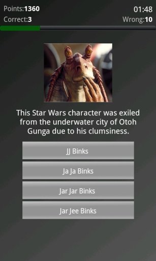Star Wars Characters Quiz截图11