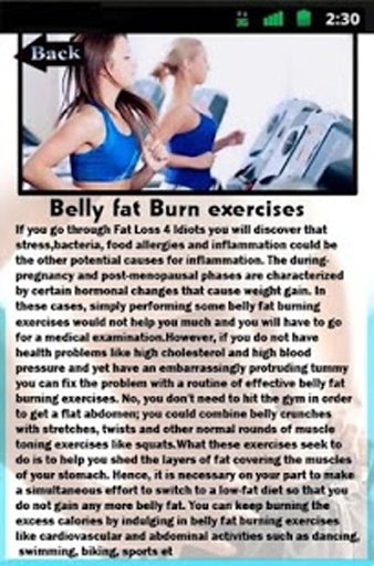 Belly Fat Burn Exercises截图1