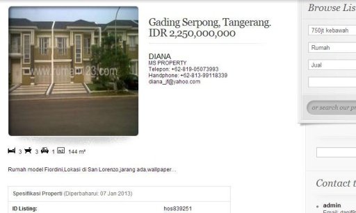 Jual Rumah Serpong截图1