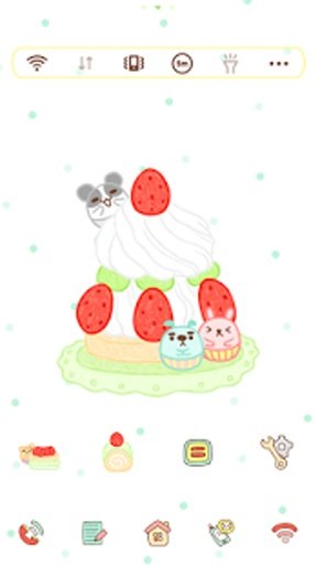 Mini Cake dodol luancher theme截图1