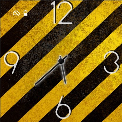 Yellow Stripes Watch Face截图1