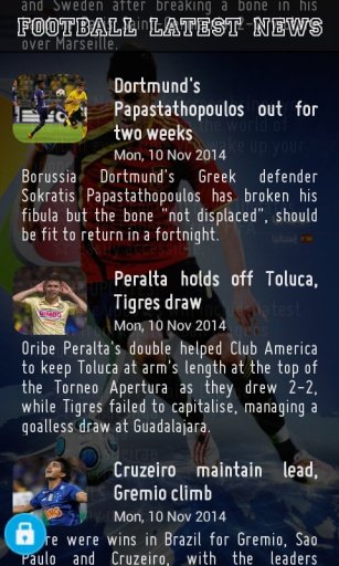 Football News - Lock Screen截图5