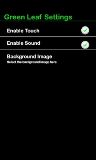 Green Leaf Live Wallpaper截图1