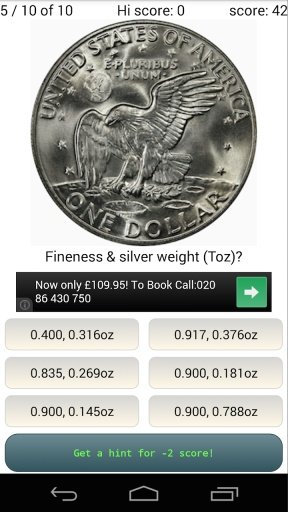 Silver Coin Quiz截图4