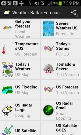 Weather Radar Forecast App截图1