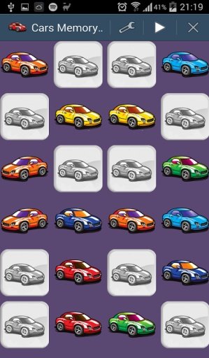 Cars Memory Game For Toddlers截图1